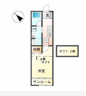 アトレ鷲津 101号室 間取り