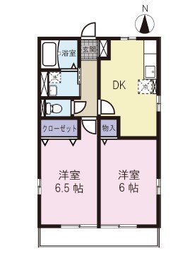 プルミエールⅡ 101号室 間取り