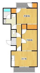 ライトアップ萩丘１番館 310号室 間取り