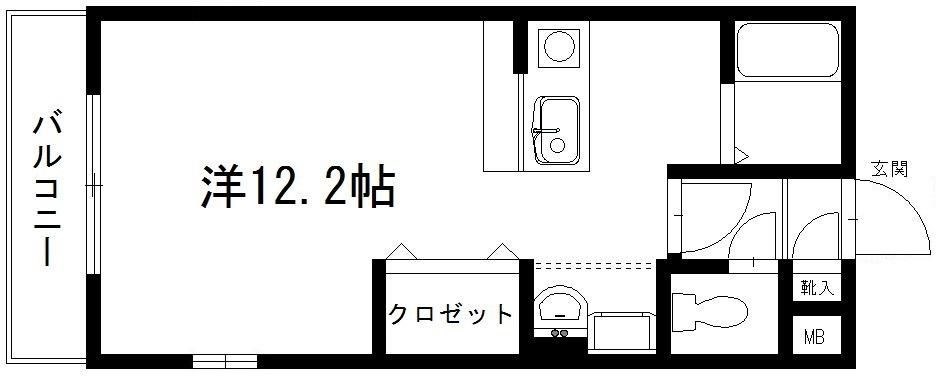 アポロミレニア 105号室 間取り
