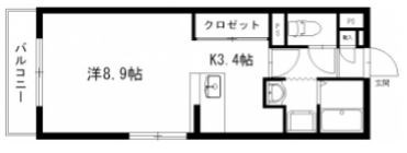 グランストーク初生 302号室 間取り
