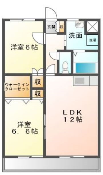 ブライトリー半田山 101号室 間取り