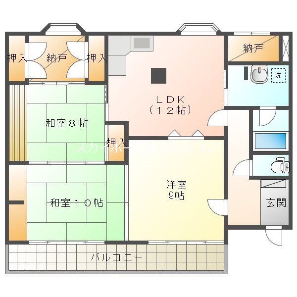 メゾンベルシャンブル 間取り