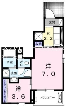 サンリット泉 101号室 間取り