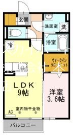 フレ・セゾン 201号室 間取り