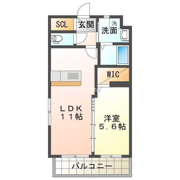 passen 203号室 間取り