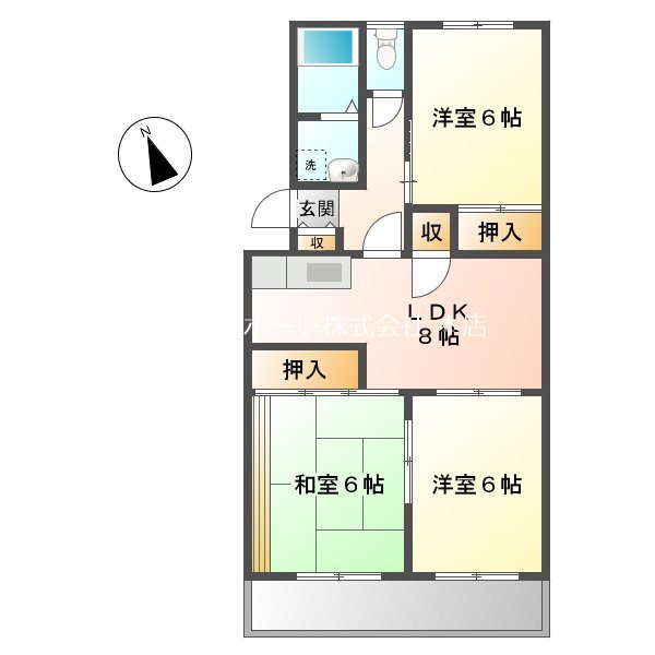 サンセゾン豊隆 間取り