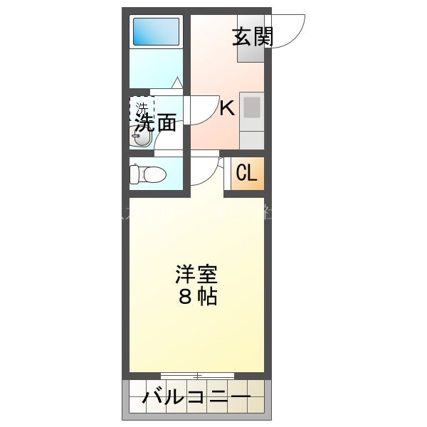 クレフラスト初生 間取り図