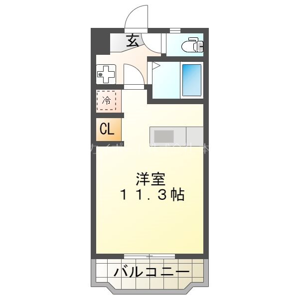 ハイライズHIRAI 間取り図