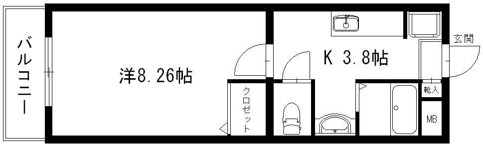 アルト 203号室 間取り