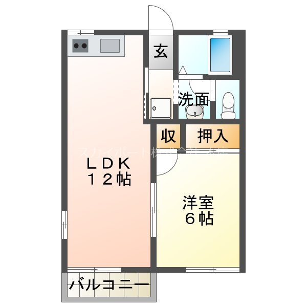 セントポーリア葵B 間取り