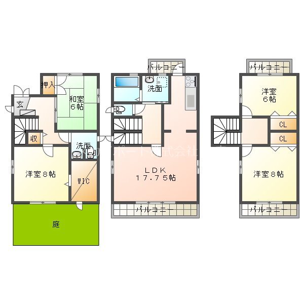 泉3丁目貸家 間取り
