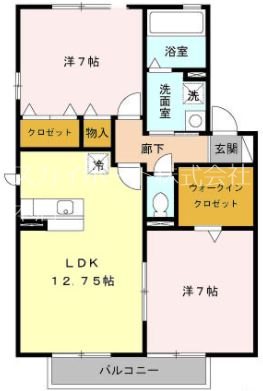 ポワールトゥワイスD 間取り
