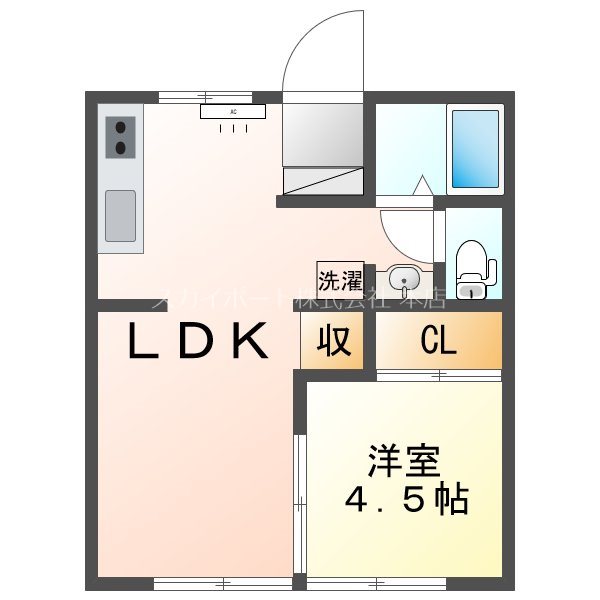 二葉葵荘A 間取り