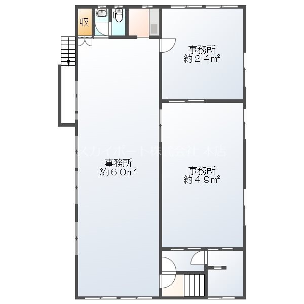 西山町貸事務所 間取り