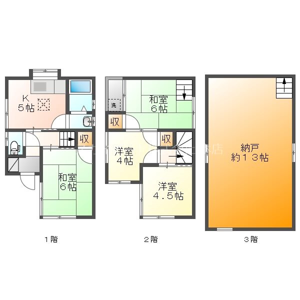 住吉1丁目貸家 間取り