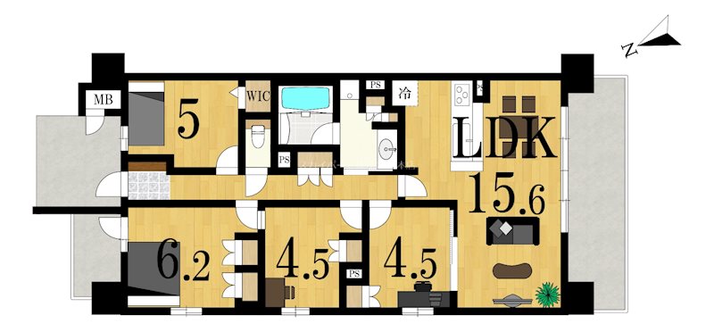プレサンスロジェ浜松 間取り