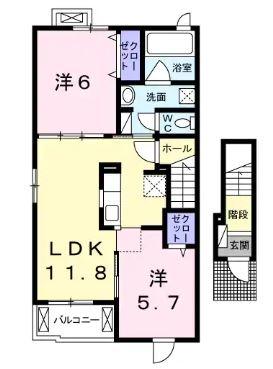 フラン　ボヌール 間取り