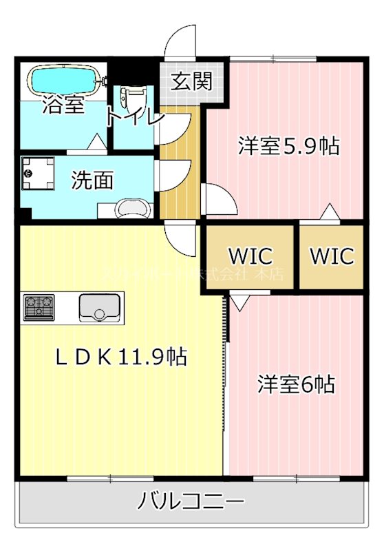 ロゼッタ初生 間取り