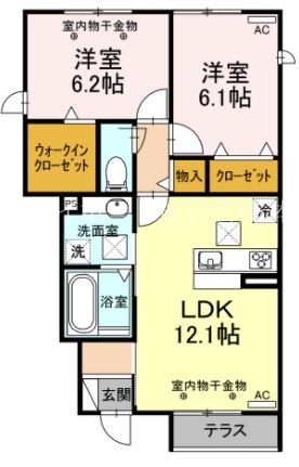 アンソレイエ 間取り