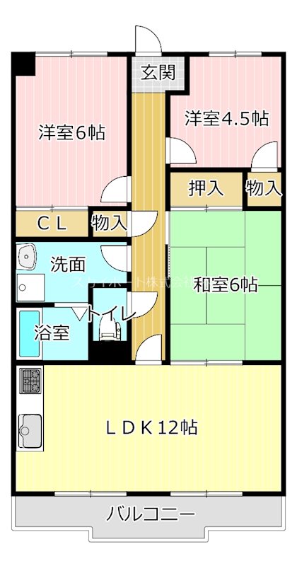 エスポワール高丘 間取り