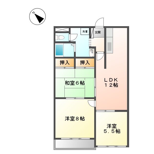 ダイヤモンド寿泉 207号室 間取り