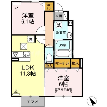 ALBA GLANDE B 間取り