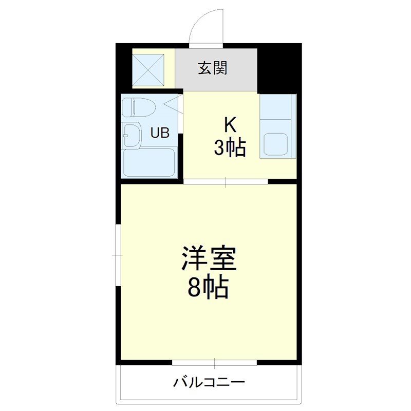 ウイング高丘Ｖ 203号室 間取り
