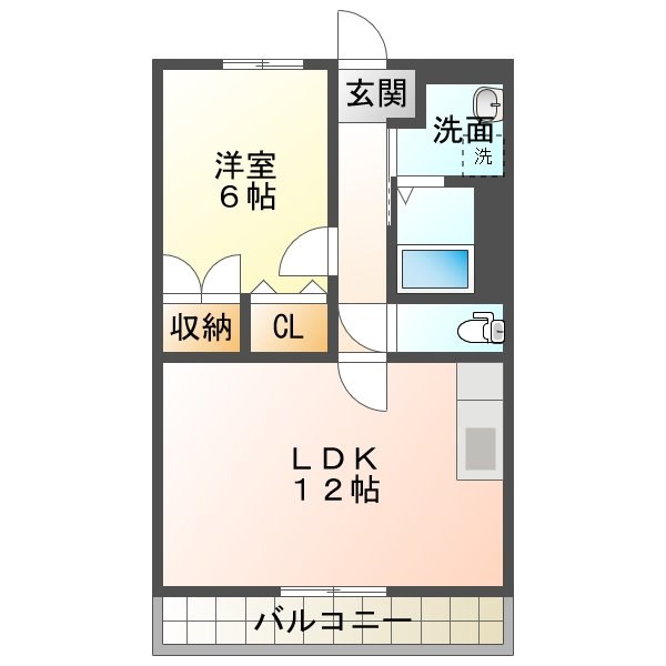 MATSUMOTO 301号室 間取り