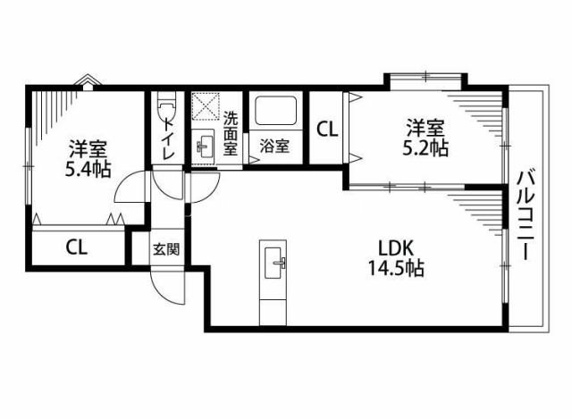 サニーコート高丘 101号室 間取り