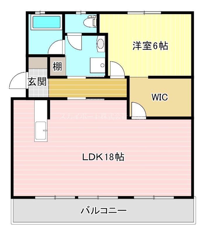 アールベロ 203号室 間取り