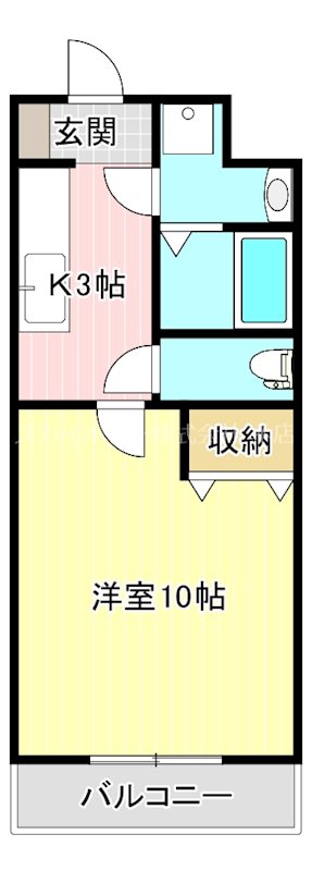 ForceⅢ 106号室 間取り