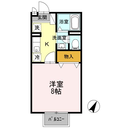 棒屋第３住吉ハイツ 202号室 間取り