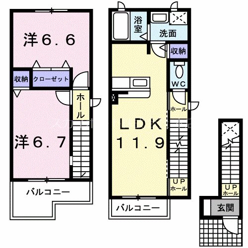 ウエストパレスⅡ 間取り