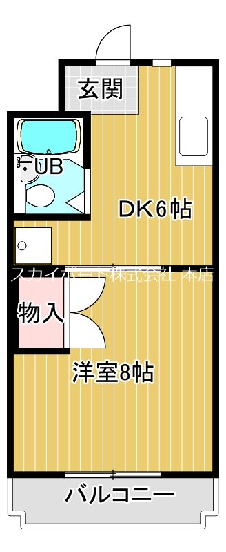 ハイライズHIRAI 間取り図