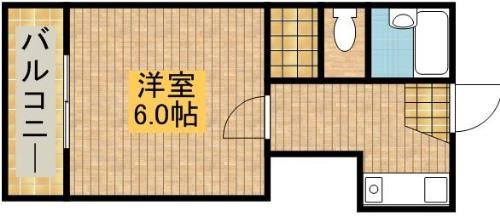 パレス萩丘 202号室 間取り