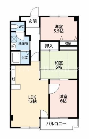 ダイヤモンド寿泉 307号室 間取り