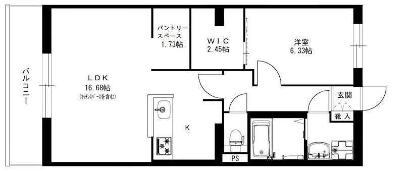 ELPIS・Kira 302号室 間取り