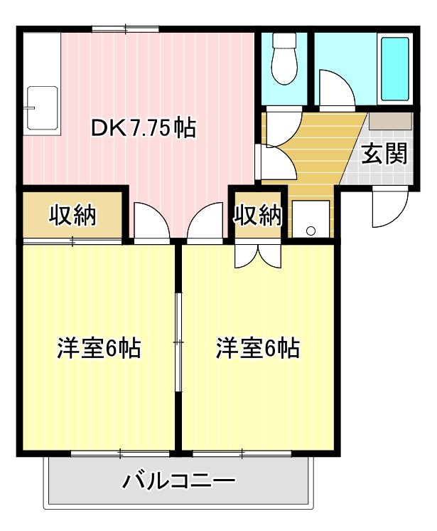 メゾン青葉台 No.5 203号室 間取り