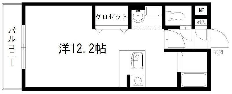 アポロミレニア 102号室 間取り