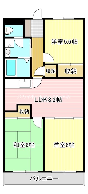 山の手マンションⅡ 間取り