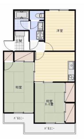 マンションブルースカイ 間取り