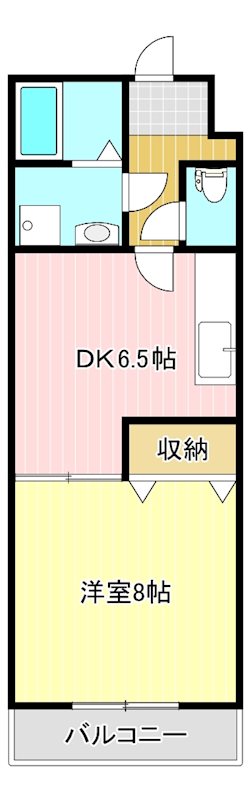ForceⅤ 203号室 間取り