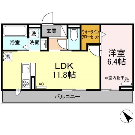リュミエール 302号室 間取り