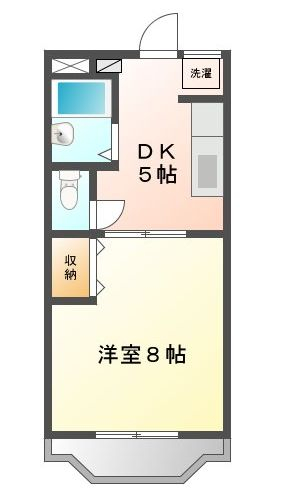 コーポレティブハウスⅡ 106号室 間取り