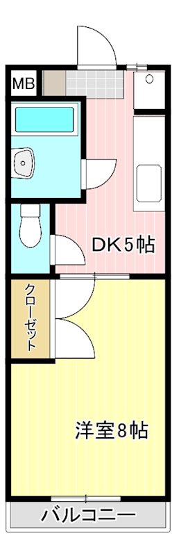 コーポレティブハウスⅡ 106号室 間取り