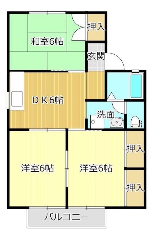 シャンボール泉Ⅱ 間取り