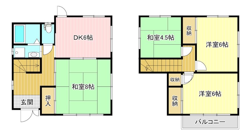 葵西4丁目貸家 間取り