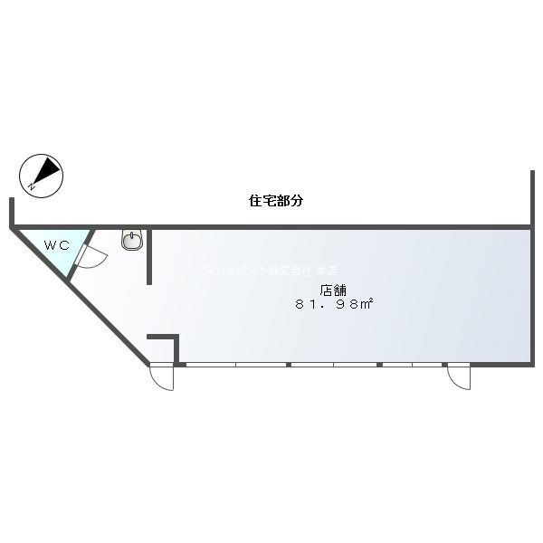 大人見町貸店舗 間取り