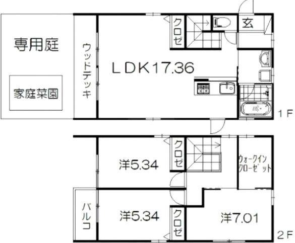 ヴィラ中山D 間取り